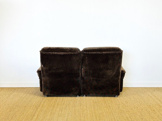 Image 1 of Ensemble de salon vintage en velours, 1960, Set de 3