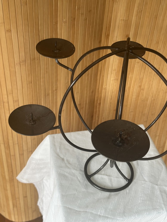 Image 1 of chandelier vintage sur pied