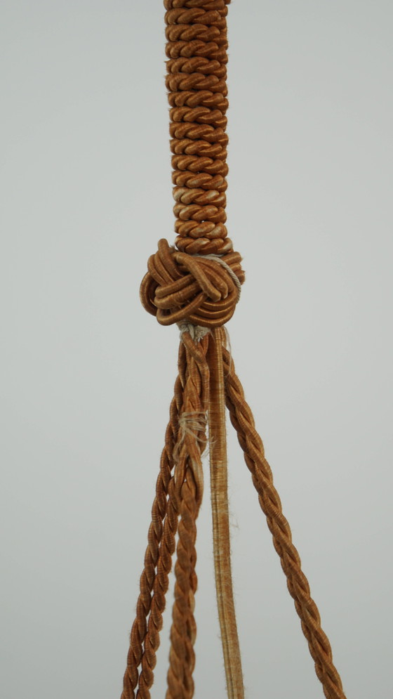 Image 1 of Lampada a sospensione vintage in vetro marmorizzato rosa tenue, design Art Déco