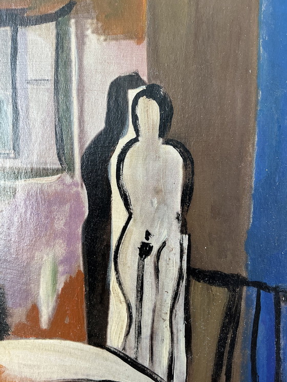 Image 1 of Kadar Bela unsigned Vintage Painting Cubism