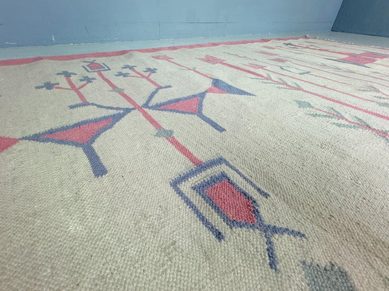 Image 1 of Tappeto Kilim vintage, lana e cotone, stile folk, Polonia, anni '70