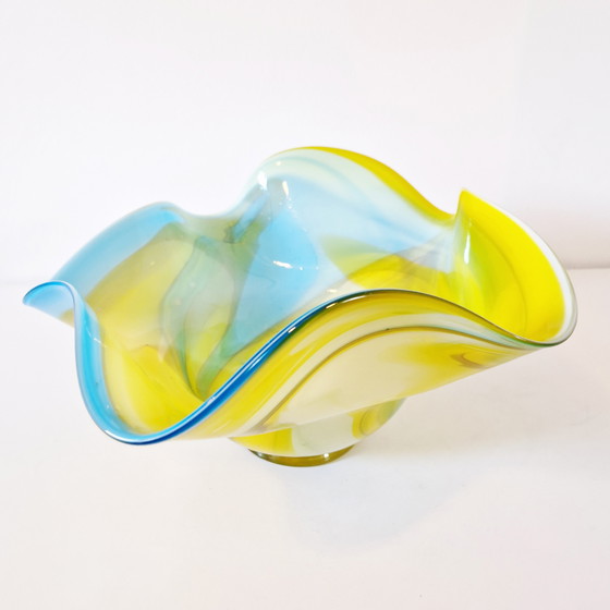 Image 1 of Portafrutta vintage in vetro Goldan Talast