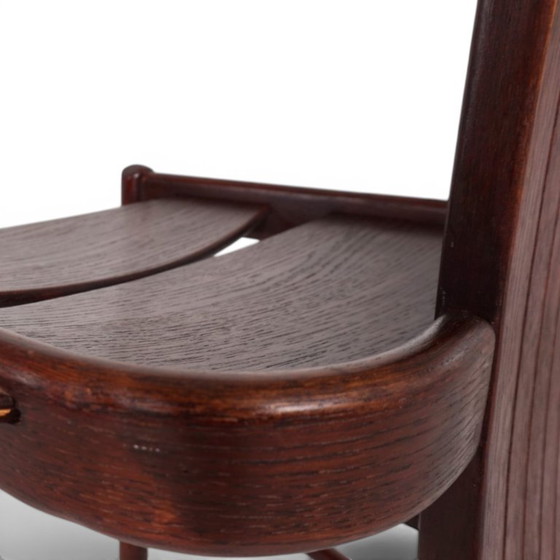 Image 1 of Allmilmö Brutalistischer Eichenstuhl, 1980