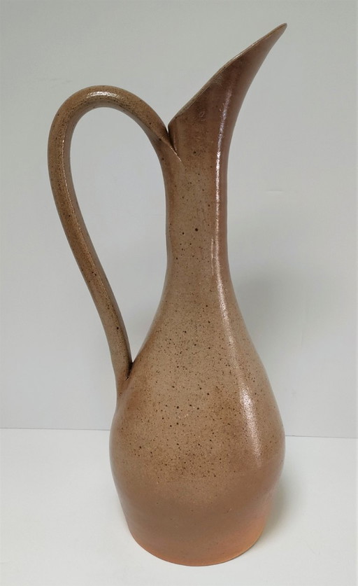 Pyriet aardewerken kan, jaren 70, hoogte 40,5 cm