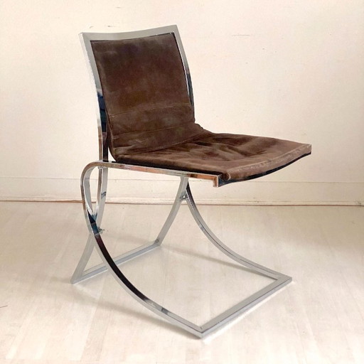 Vintage Italiaanse designstoel uit de jaren 70.