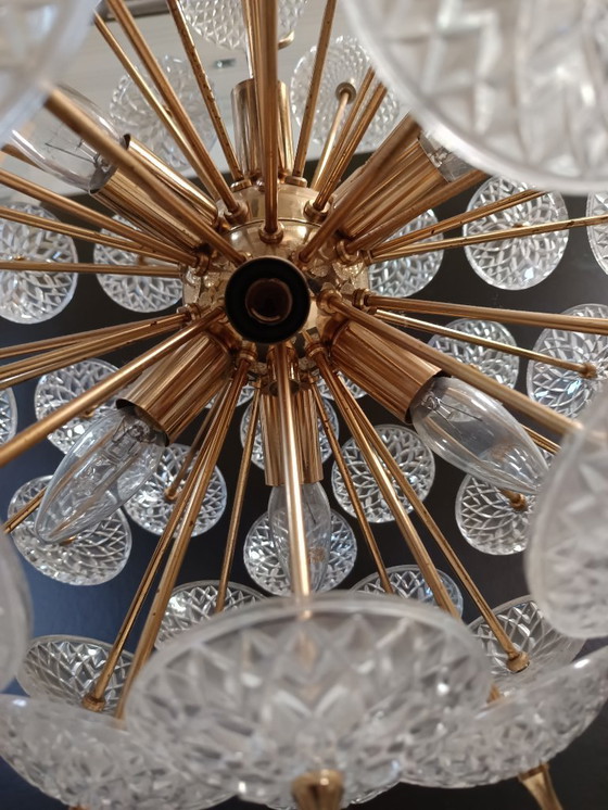 Image 1 of Vintage Sputnik snowball pendant lamp - Val Saint Lambert