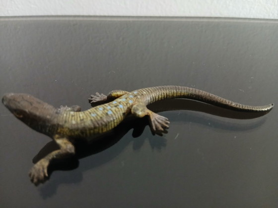 Image 1 of Franz Xavier Bergmann (1861-19360), bronzen salamander