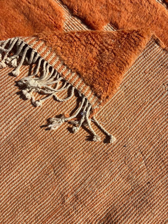 Orange Moroccan Rug 200x300 cm, Authentic Moroccan Rug, Berber Carpet – Rugs & carpets, Wool (photo 7 of 12)