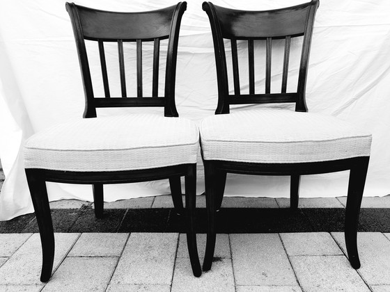 Image 1 of 4 Antique English Dining Chairs