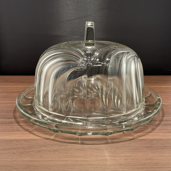 Image 1 of Art -Deco tapa de queso / mantequera