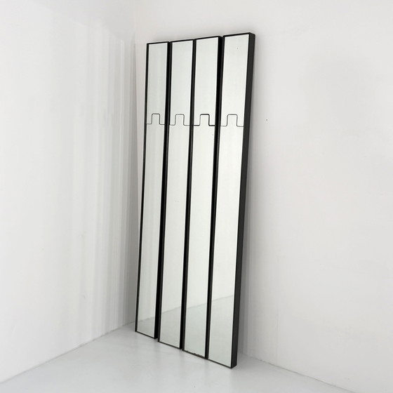 Image 1 of Set of 4 Gronda Mirrors & Coat Racks by Luciano Bertoncini for Elco, 1970s