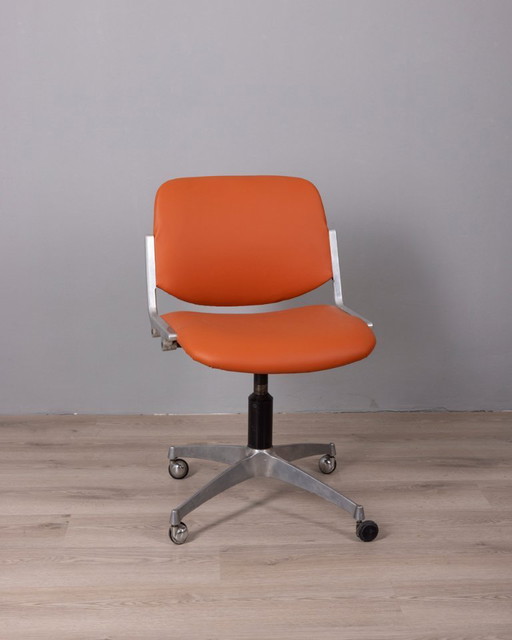 VINTAGE 1960S DESK CHAIR MODEL DSC 106 DESIGNED BY GIANCARLO PIRETTI FOR ANONIMA CASTELLI