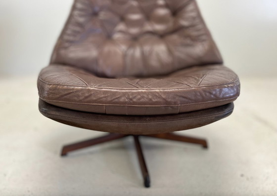 Image 1 of Chaise longue vintage danoise inclinable par Madsen & Schübel, 1970S