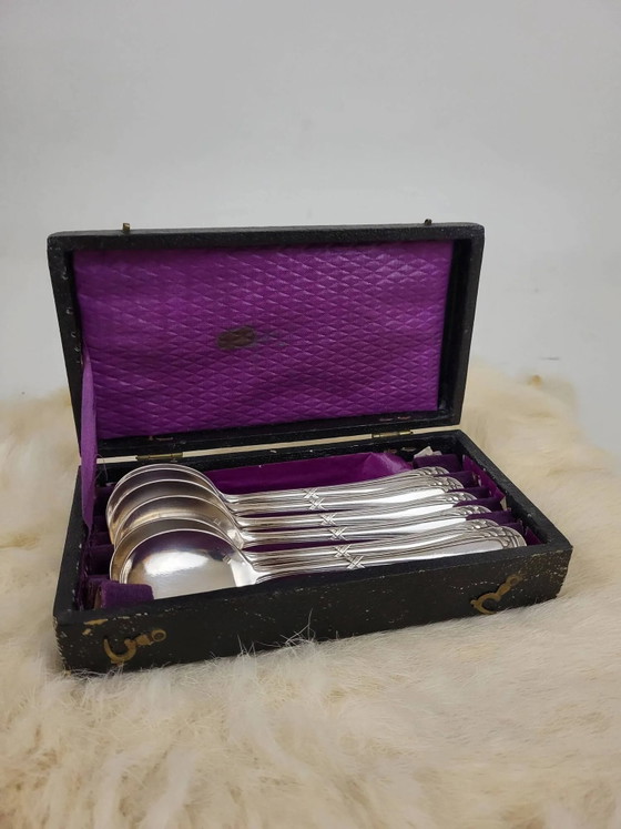 6 silver-plated metal spoons – Cutlery Sets (photo 8 of 10)
