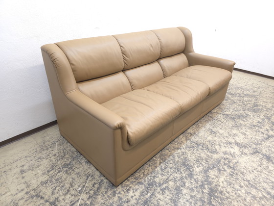 Image 1 of Poltrona Frau Set de tres plazas con sillón, sofá de cuero, sillón de diseño