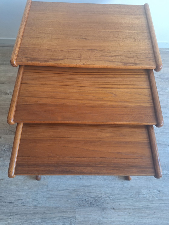 Image 1 of Vintage Teak Mimiset / Nesting Tables - Kai Kristiansen