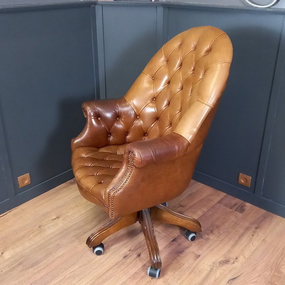 Image 1 of Vintage Chesterfield Office Chair