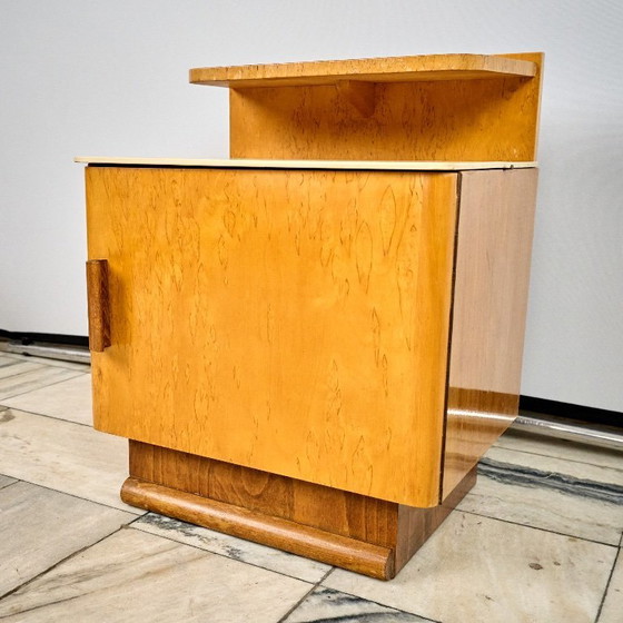 Image 1 of Set of two Art Déco nightstands by Jindřich Halabala, 1960s, Czechoslovakia
