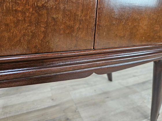 Image 1 of Art Deco nachtkastjes in mahoniehout met veren