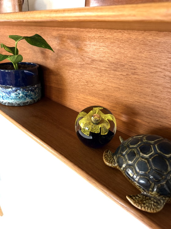 Image 1 of Vintage XL teakhouten wandplank, Wilhelm Renz ‘60