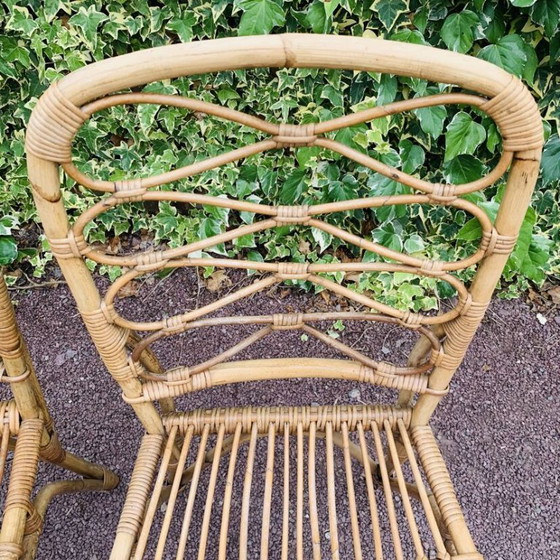 Image 1 of Paar rotan stoelen van Van Rohe