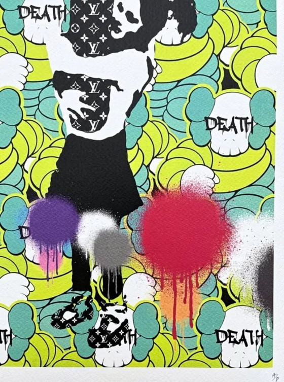 Image 1 of Death Nyc - Banksy Bomb Love a Kaws - Edizione limitata con certificato