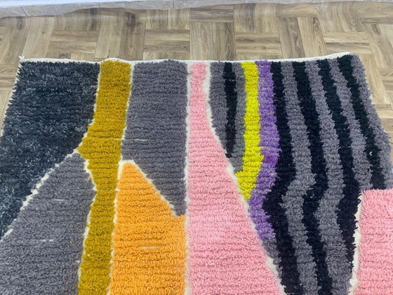 Alfombra de lana hecha a medida con coloridos diseños tradicionales, tamaño 2/3 m. – Alberto Bazzani, Wool (photo 3 of 5)