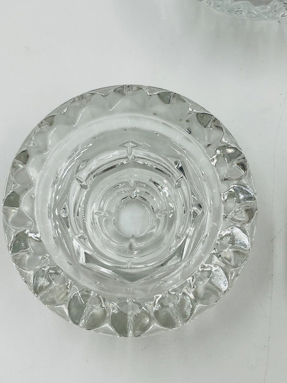 Image 1 of Set aus 4 Bolsius France Kristallleuchtern aus den 1970er Jahren