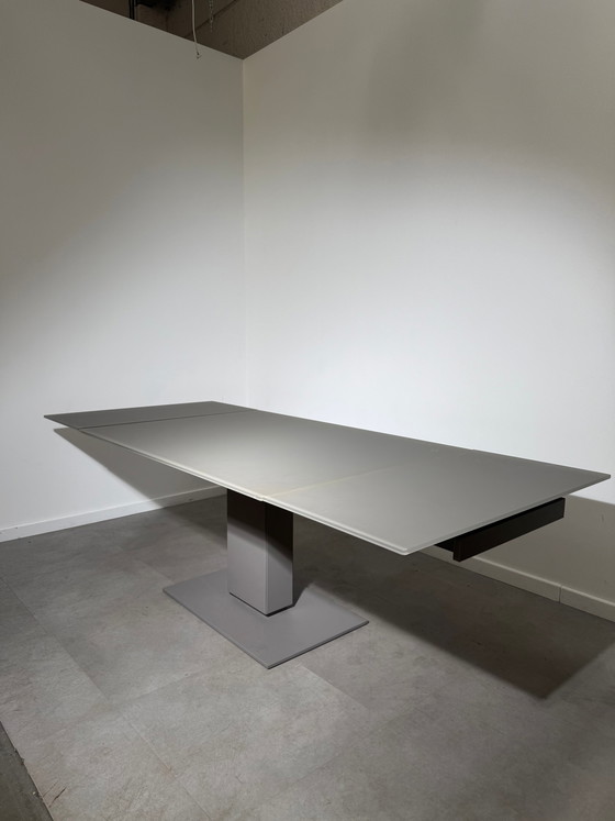 Image 1 of Calligaris Echo uitschuifbare glazen eettafel – 140–240 cm
