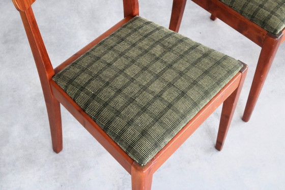 Image 1 of 4x Vintage Edsbyn Eetkamerstoelen