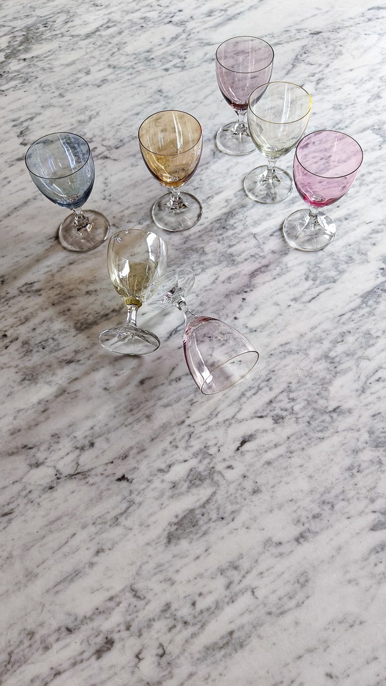 Image 1 of 7x schott swiesel multicoulour wine glaze