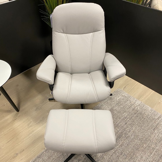 Image 1 of Stressless Consul relaxfauteuil met hocker M