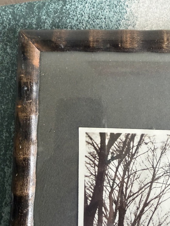 Sfeervolle vintage foto Oude Kerk Delft in antieke vlamlijst – Fotografie, Wood (photo 5 of 8)