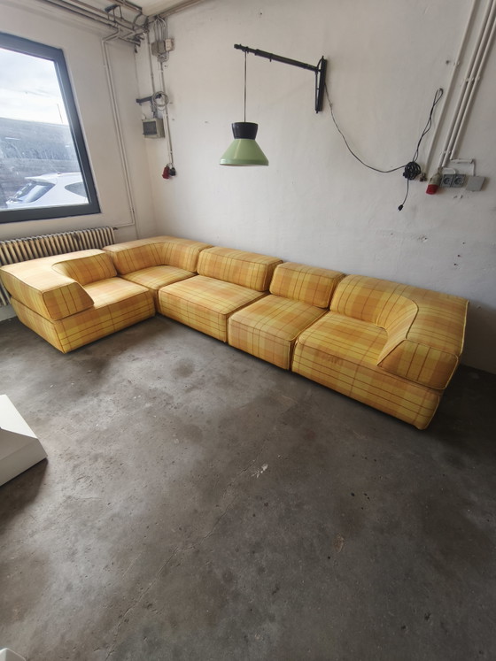 Cor Trio Modulaire Bank Team Form AG jaren 70 – Modulaire banken, Wool, Textile (photo 14 of 14)