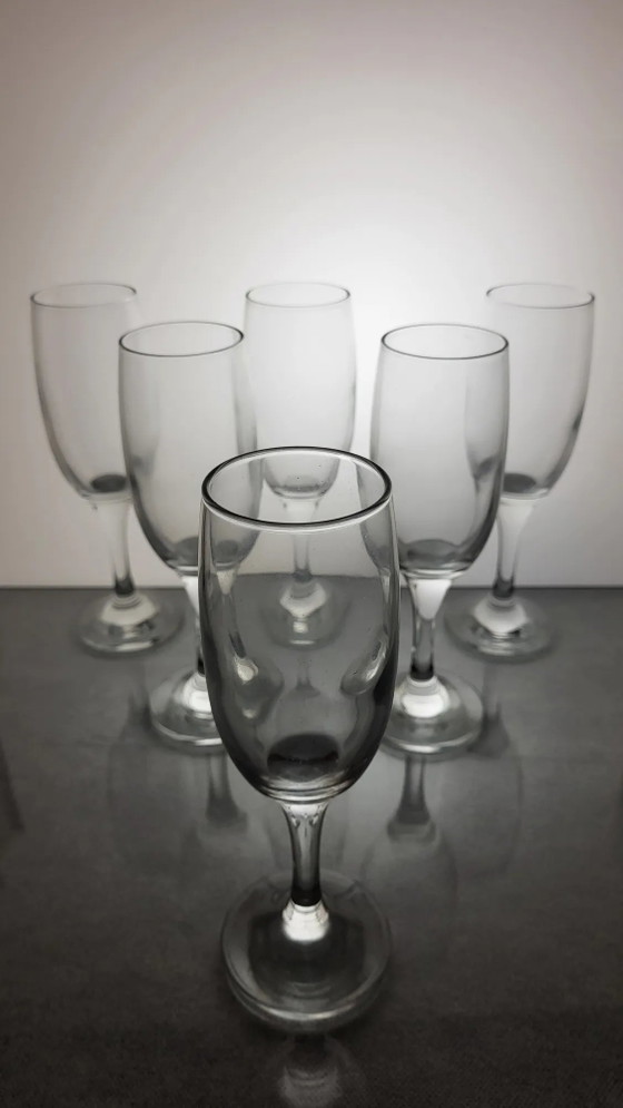 Set di 6 flûte in vetro – Bicchieri e caraffe, Crystal, Glass (photo 2 of 6)