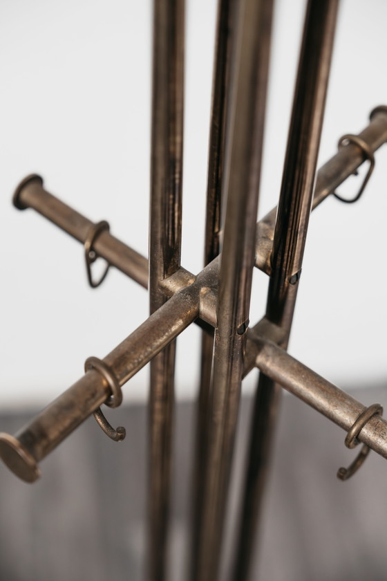 Image 1 of Renato Zevi Metalarte Garderobe aus Marmor und Messing, modernes Design