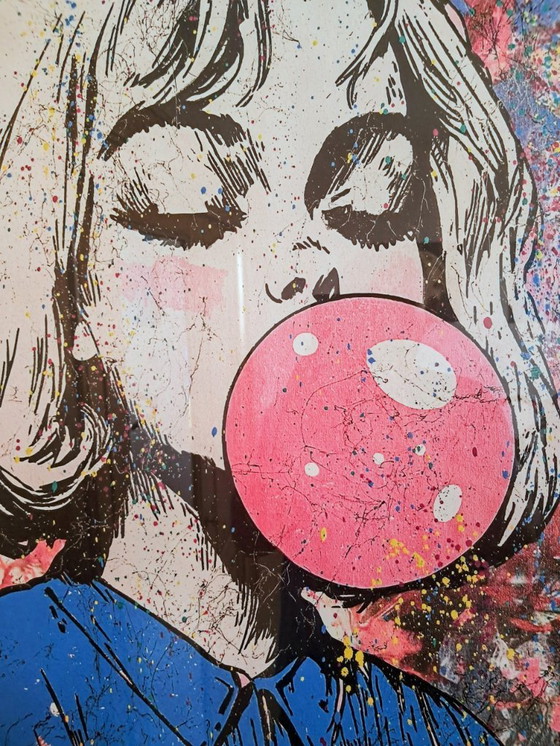 Image 1 of GONGAS - Innocence files - Lithographie d'artiste encadrée