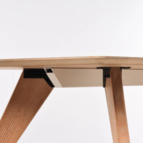 Image 1 of Large Scandinavian dining table - 230 cm - stamped Lau Lauritsen - Denmark, 1960s