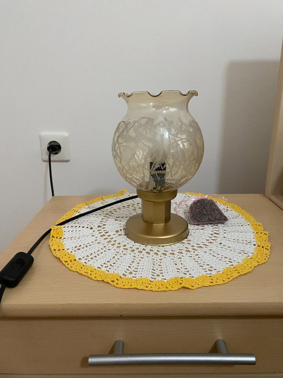 Paire de lampes de chevet vintage KOZOLE, Yougoslavie, années 1970 – Metal, Glass (photo 3 of 12)