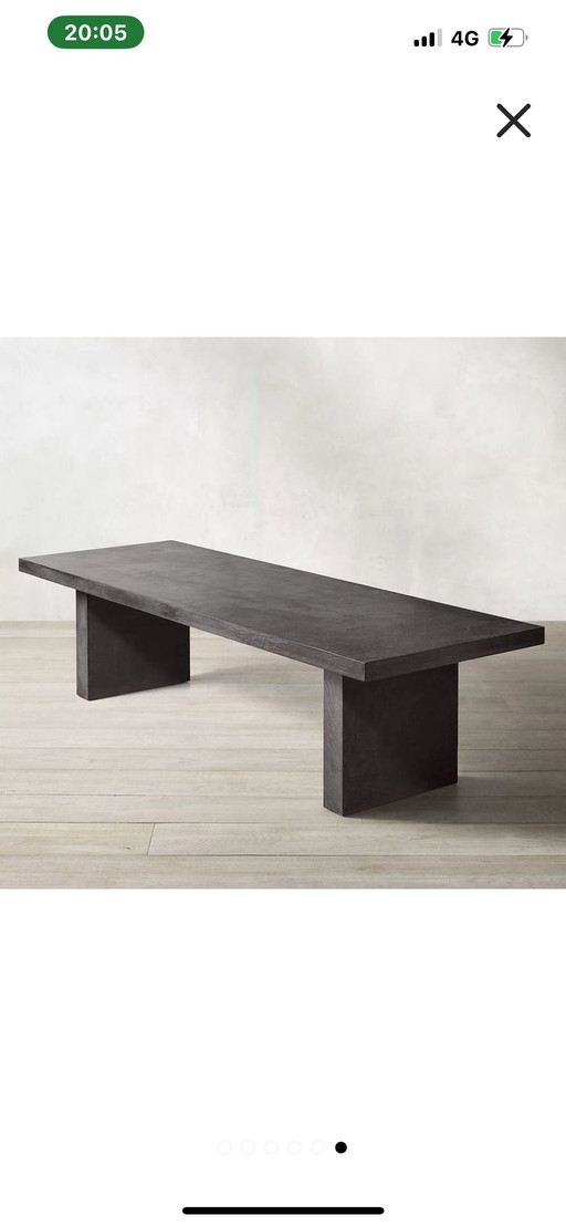 1 table solid wood wenge Van Rossum