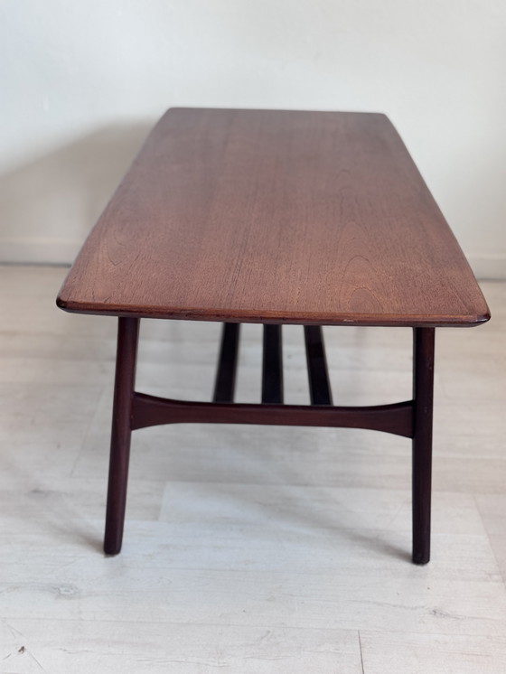 Image 1 of Table basse vintage Louis van Teeffelen, 1960, teck