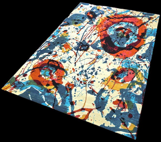 Alfombra sin título de Sam Francis – Lana sedosa sobre algodón, anudada a mano (200x300cm) – Wool (photo 9 of 10)