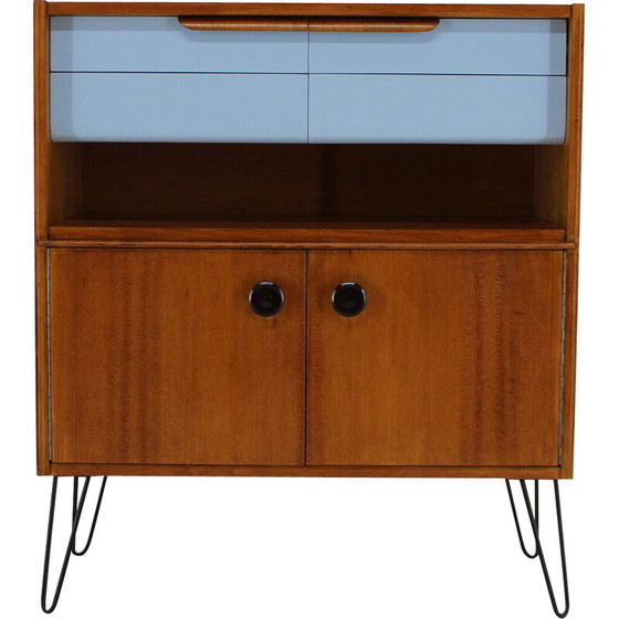 Image 1 of Vintage cabinet in wood and iron, Czechoslovakia 1960s