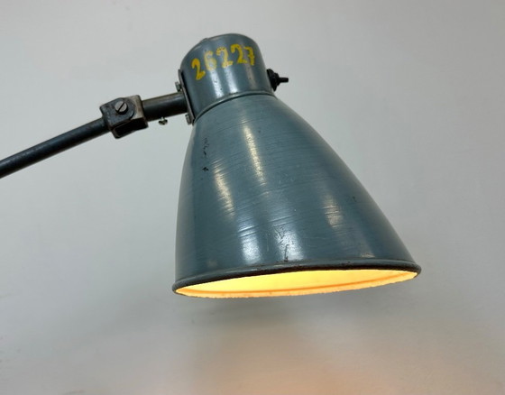 Image 1 of Large Grey Industrial Workshop Table Lamp, 1960s