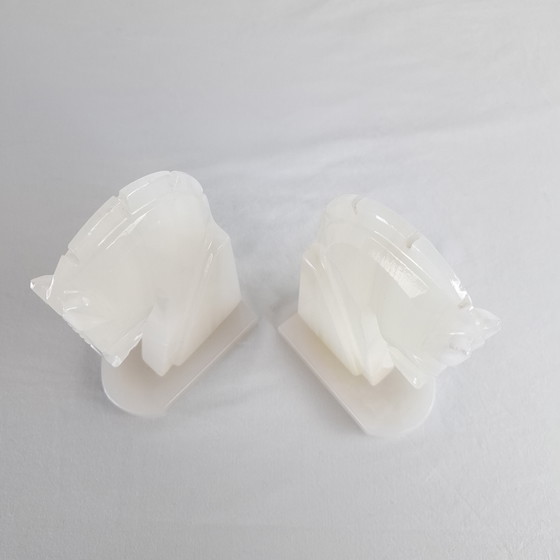 Image 1 of Vintage boekensteunen onyx 