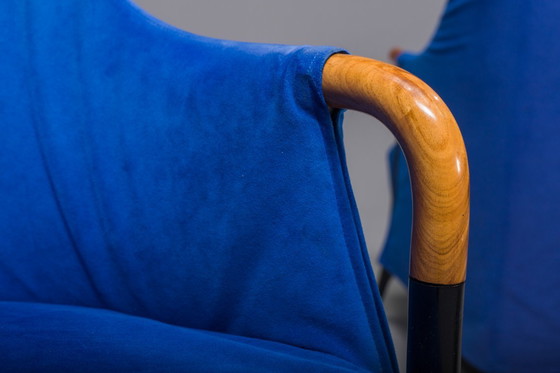 Image 1 of  Italiaanse Alcantara Project Fauteuils van Umberto Asnago voor Giorgetti/Progetti, jaren 1980, Set van 3