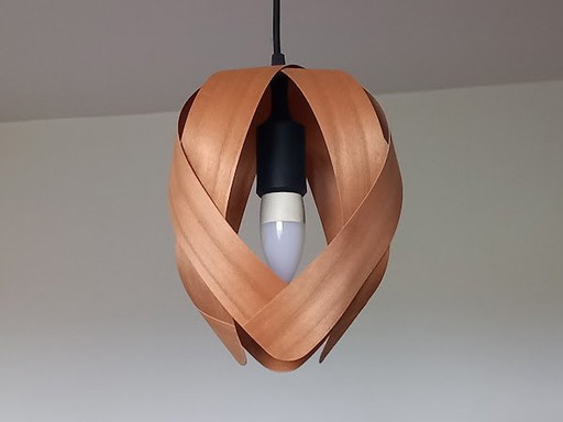 Lampe suspendue Makeristo - Bois de cerisier