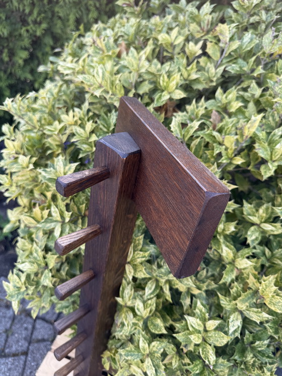 Image 1 of Vintage Holz Kleiderständer Brutalist Style