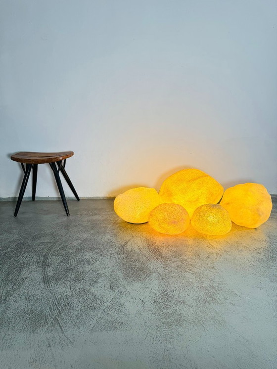 Image 1 of Excepcional conjunto de 5 rocas lunares «Dora» de André Cazenave para Singleton, Italia, década de 1960