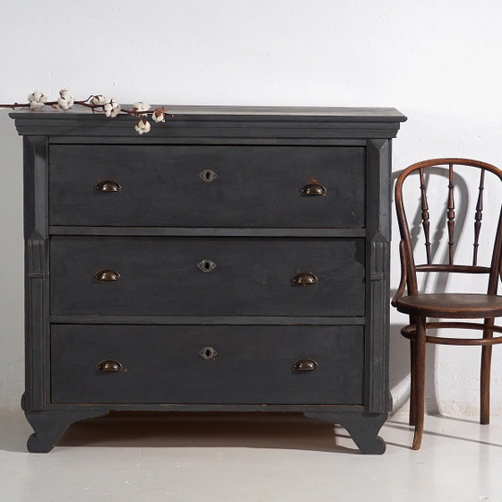 Commode grise antique (c.1920) #26 (photo 4 of 40)
